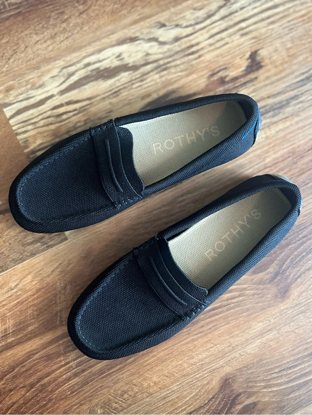 Rothy's The Daily Driver in Black Knit Slip-On Loafers size 8 Women’s - Picture 3 of 13